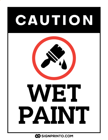 Free Printable Wet Paint Sign – Download Now for Your Projects