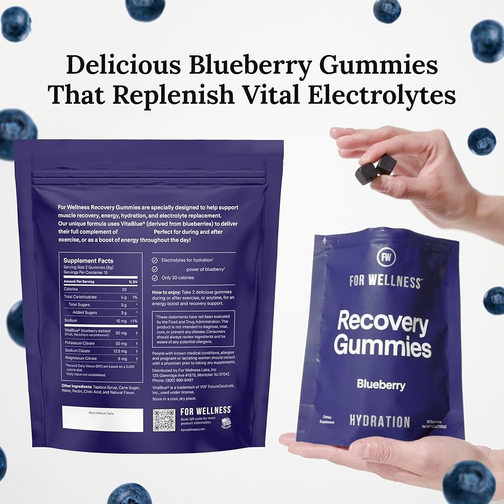 Best Recovery Gummies for Wellness： Muscle Support and Hydration