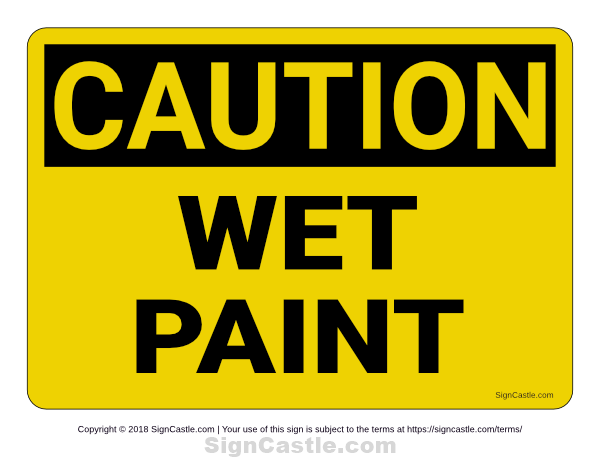 Free Printable Wet Paint Sign – Download Now for Your Projects