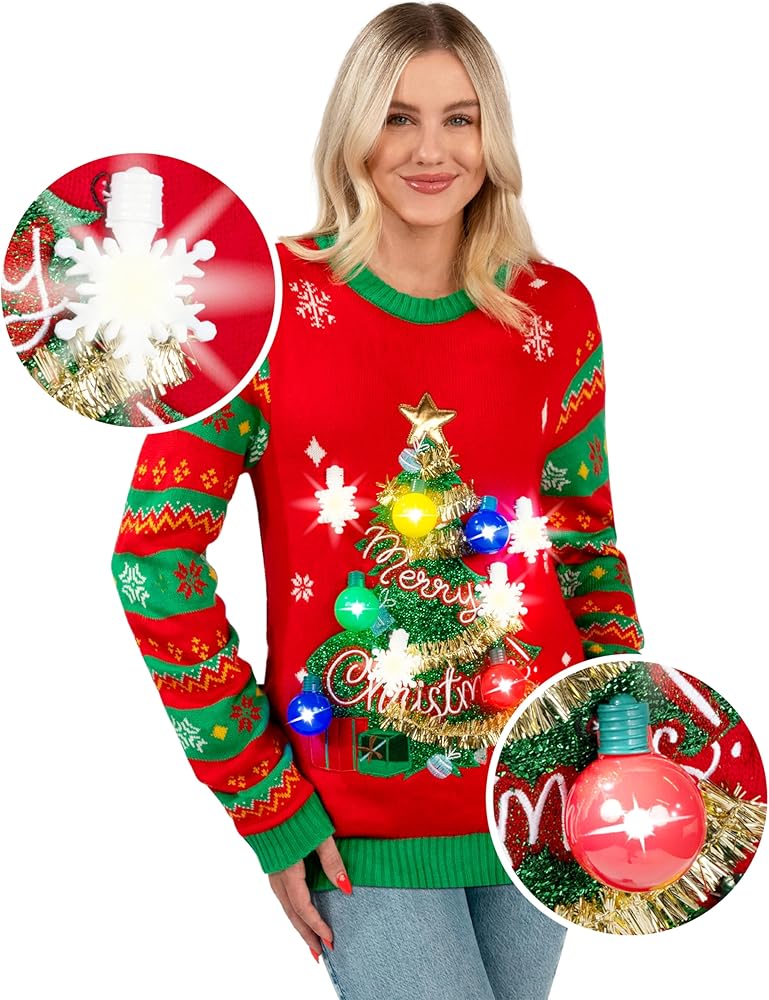 Find the Perfect Womens Ugly Sweater for Christmas： Funny & Stylish