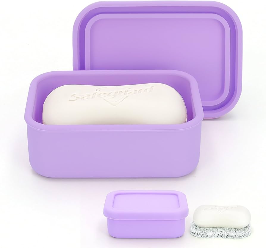 Travel Soap with Case： Portable and Leakproof Bar Soap Holder